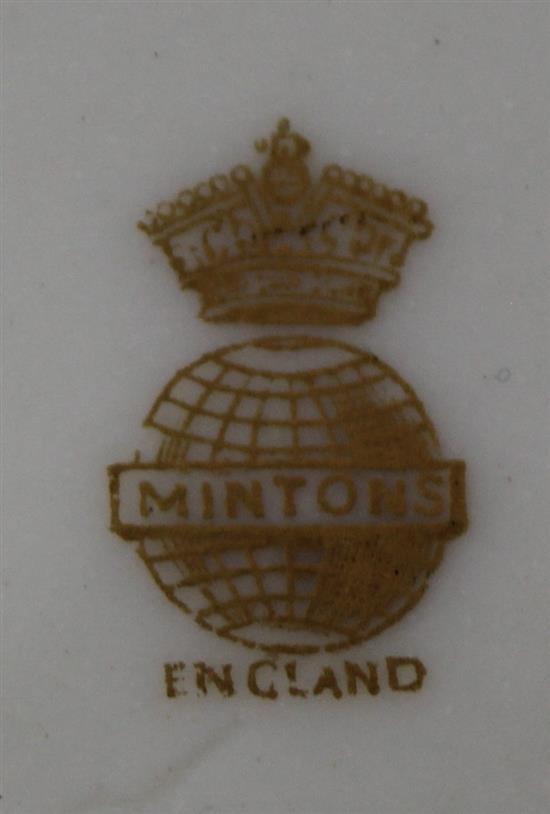 A Mintons pate sur pate cabinet plate, attributed to Alboin Birks, c.1905, diameter 23cm
